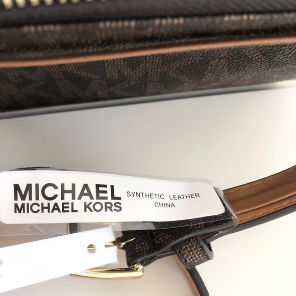 Michael Kors Adjustable Chocolate Belt Bag SMALL Fit - Picture 9 of 14